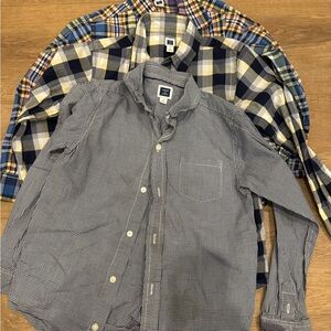 Lot of 3 boys Janie and Jack button ups size 6 and size 7
